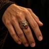 Dar Talisman — djinn ring — Jinn Khodam Protection Ring — ring worn on a hand