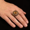 Dar Talisman — talisman ring — High Priest Sun Solar Ring — ring worn on a hand