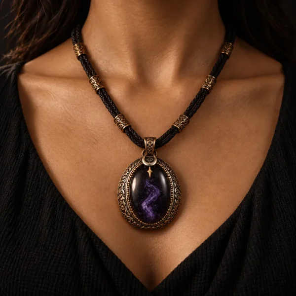Dar Talisman — djinn amulet — Jinn Amulet — necklace worn on neck Dar Talisman — djinn amulet — Jinn Amulet — necklace worn on neck