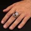 Dar Talisman — talisman ring — Yemeni Aqeeq Spiritual Ring — ring worn on a hand