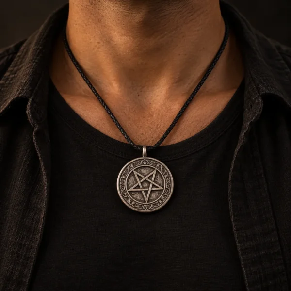 Dar Talisman — Satanic Symbolism Amulet — necklace worn on neck