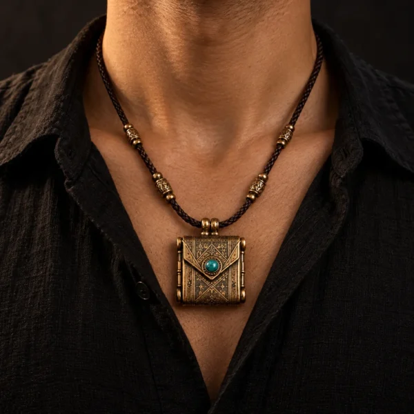 Dar Talisman — Prosperity Intention Amulet — necklace worn on neck
