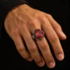 Dar Talisman — talisman ring — Arabic Magic Athlete’s Ring — ring worn on a hand