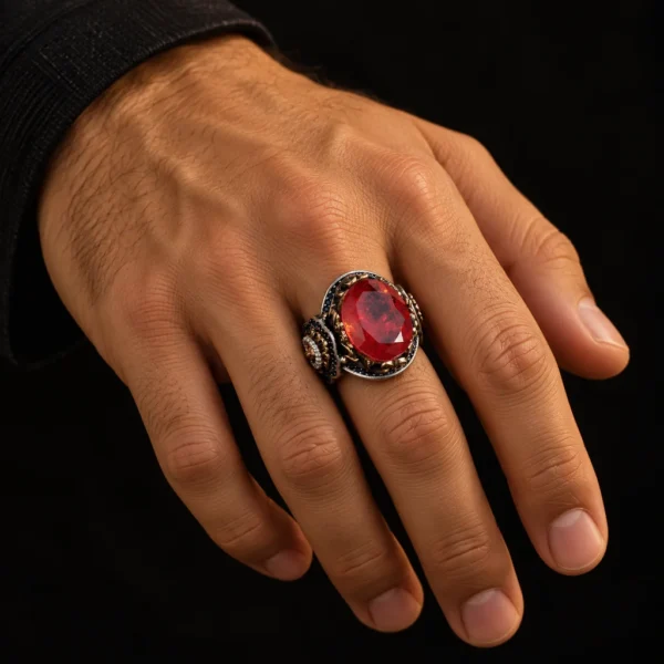 Dar Talisman — talisman ring — Arabic Magic Athlete’s Ring — ring worn on a hand