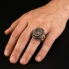 Dar Talisman — djinn ring — Angel Jinn Ring — Worn on Hand Dar Talisman — djinn ring — Angel Jinn Ring — ring worn on a hand