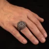 Dar Talisman — king solomon ring — King Solomon Solomonic Jinn Ring — ring worn on a hand