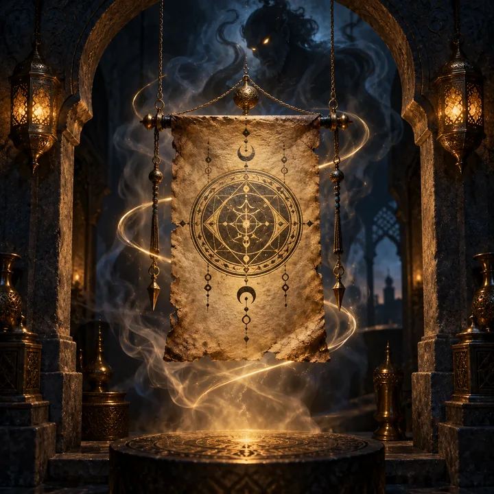 Dar Talisman — Arabic Talismans — spiritual djinn scene