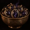 Dar Talisman — djinn amulet — Jinn Amulet — Black Background Dar Talisman — djinn amulet — Jinn Amulet — on a black background