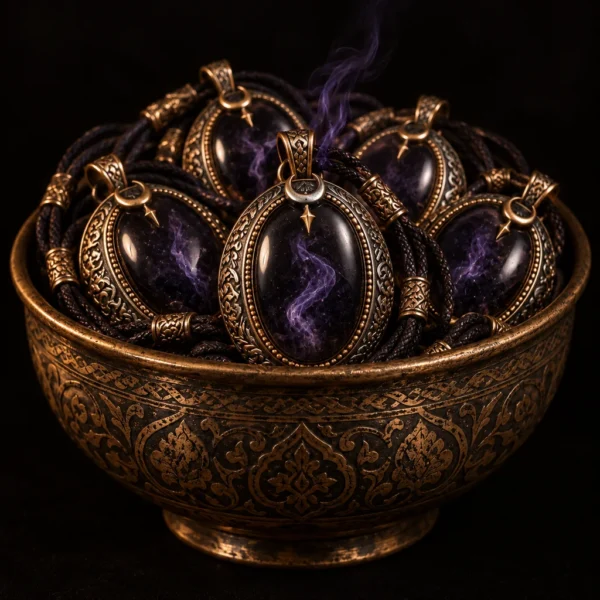 Dar Talisman — djinn amulet — Jinn Amulet — Black Background Dar Talisman — djinn amulet — Jinn Amulet — on a black background