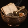 Dar Talisman — djinn prosperity intention ritual enquiry — Jinn Prosperity Intention Ritual Enquiry — on a black background