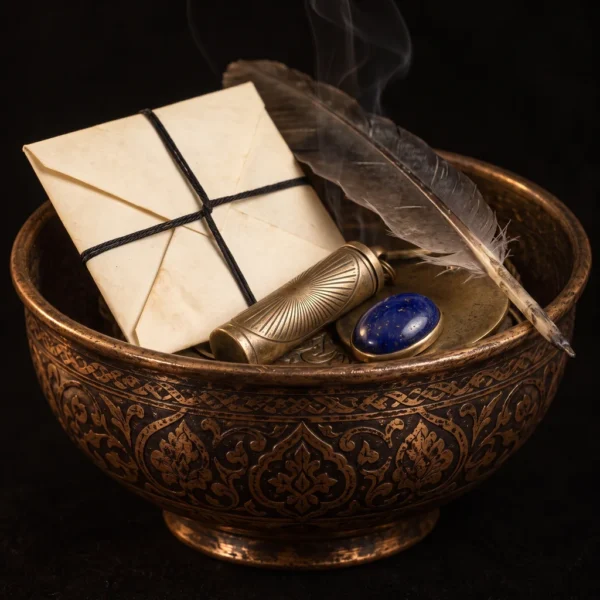 Dar Talisman — Private Custom Order — on a black background