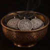 Dar Talisman — Satanic Symbolism Amulet — on a black background